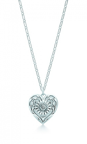 Tiffany Ziegfeld Collection daisy locket in sterling silver on a chain - The Great Gatsby collection.PNG